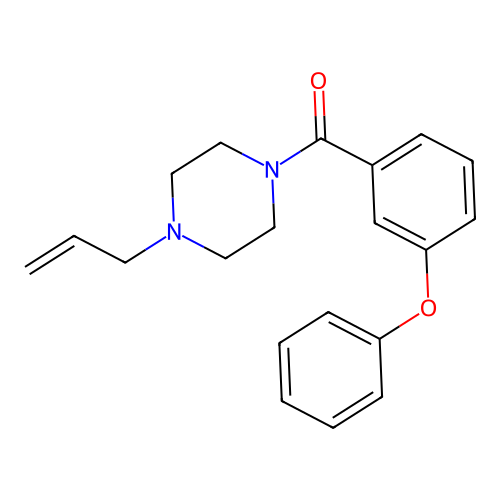 (3-Phenoxyphenyl)-(4-prop-2-enylpiperazin-1-yl)methanone structure