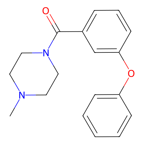 4-Methylpiperazinyl 3-phenoxyphenyl ketone structure