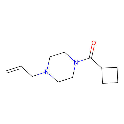 Cyclobutyl-(4-prop-2-enylpiperazin-1-yl)methanone structure
