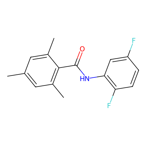 N-(2,5-difluorophenyl)-2,4,6-trimethylbenzamide structure