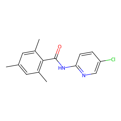 N-(5-chloropyridin-2-yl)-2,4,6-trimethylbenzamide structure