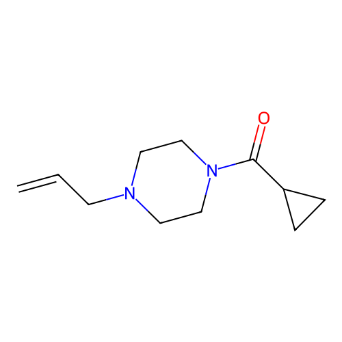 Cyclopropyl-(4-prop-2-enylpiperazin-1-yl)methanone structure