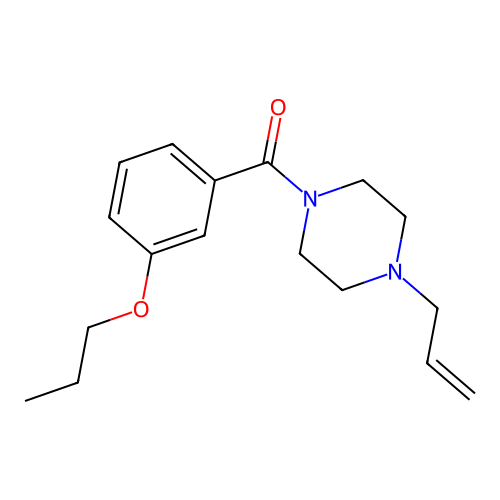 (4-Prop-2-enylpiperazin-1-yl)-(3-propoxyphenyl)methanone structure