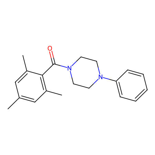(4-Phenylpiperazin-1-yl)-(2,4,6-trimethylphenyl)methanone structure