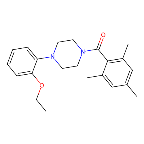 [4-(2-Ethoxyphenyl)piperazin-1-yl]-(2,4,6-trimethylphenyl)methanone structure