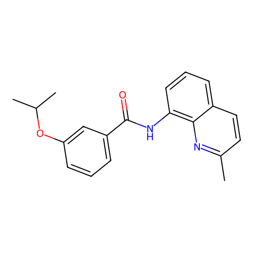 N-(2-methylquinolin-8-yl)-3-(propan-2-yloxy)benzamide structure