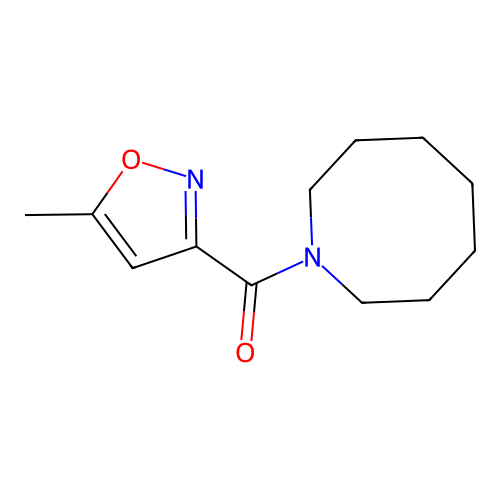 Azocan-1-yl-(5-methyl-1,2-oxazol-3-yl)methanone structure