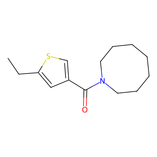 Azocan-1-yl-(5-ethylthiophen-3-yl)methanone structure