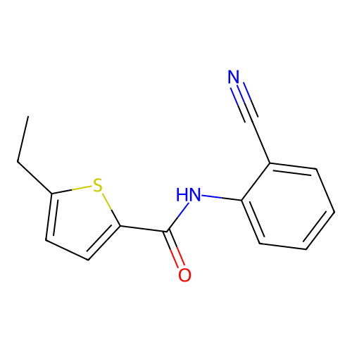 N-(2-cyanophenyl)-5-ethylthiophene-2-carboxamide structure