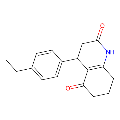4-(4-Ethylphenyl)-1,3,4,6,7,8-hexahydroquinoline-2,5-dione structure