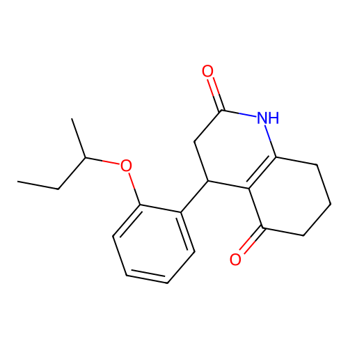4-(2-Butan-2-yloxyphenyl)-1,3,4,6,7,8-hexahydroquinoline-2,5-dione structure