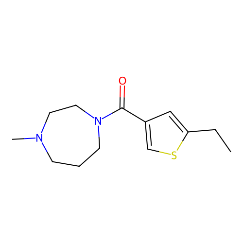 (5-Ethylthiophen-3-yl)-(4-methyl-1,4-diazepan-1-yl)methanone structure