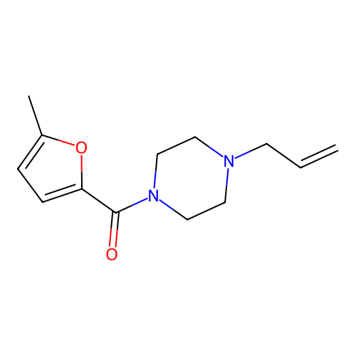 (5-Methylfuran-2-yl)-(4-prop-2-enylpiperazin-1-yl)methanone structure