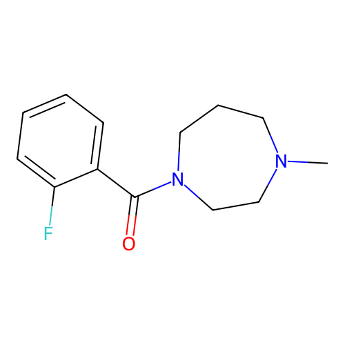 (2-Fluorophenyl)-(4-methyl-1,4-diazepan-1-yl)methanone structure