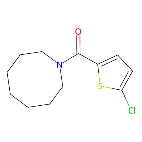 Azocan-1-yl-(5-chlorothiophen-2-yl)methanone structure