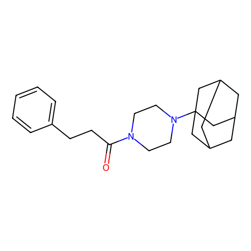 1-[4-(1-Adamantyl)piperazin-1-yl]-3-phenylpropan-1-one structure