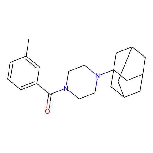 [4-(1-Adamantyl)piperazin-1-yl]-(3-methylphenyl)methanone structure