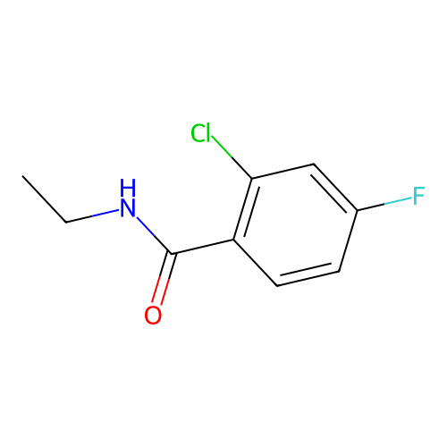 2-chloro-N-ethyl-4-fluorobenzamide structure