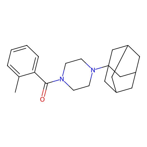 [4-(1-Adamantyl)piperazin-1-yl]-(2-methylphenyl)methanone structure