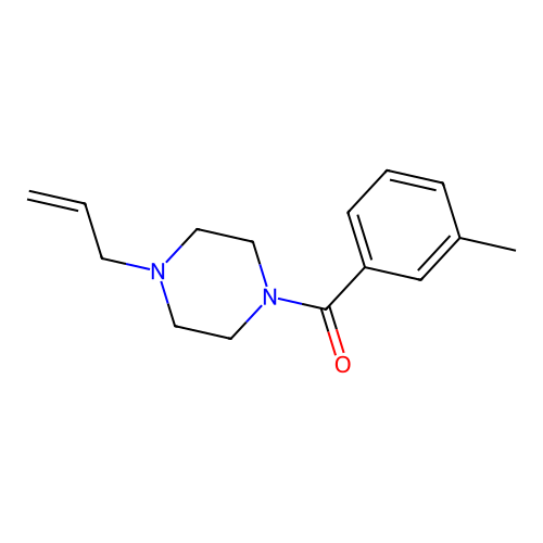 (3-Methylphenyl)-(4-prop-2-enylpiperazin-1-yl)methanone structure