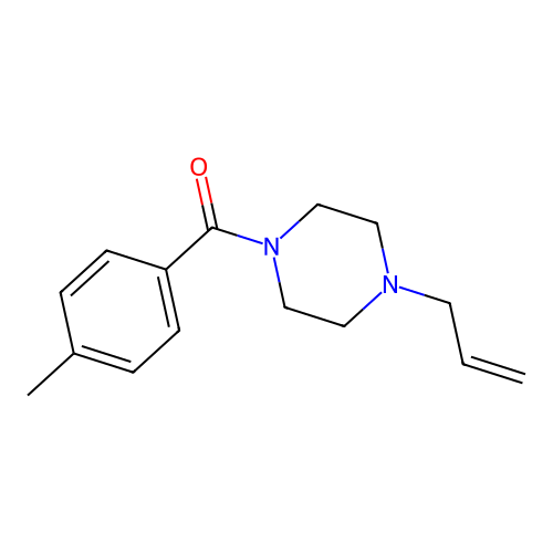 (4-Methylphenyl)-(4-prop-2-enylpiperazin-1-yl)methanone structure