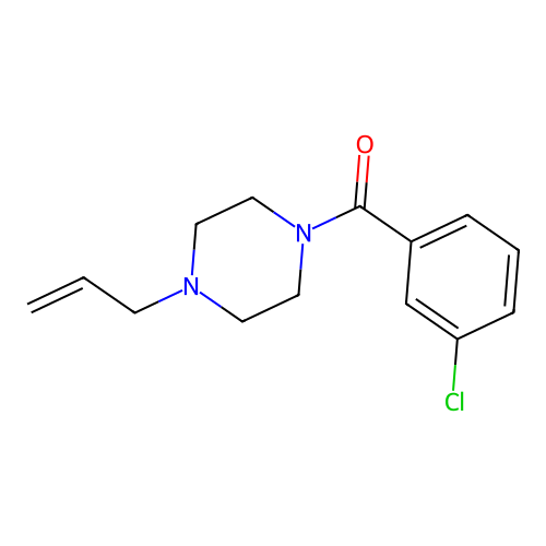 (3-Chlorophenyl)-(4-prop-2-enylpiperazin-1-yl)methanone structure