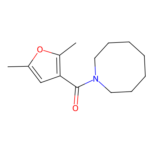 Azocan-1-yl-(2,5-dimethylfuran-3-yl)methanone structure