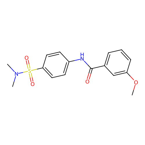 N-[4-(dimethylsulfamoyl)phenyl]-3-methoxybenzamide structure