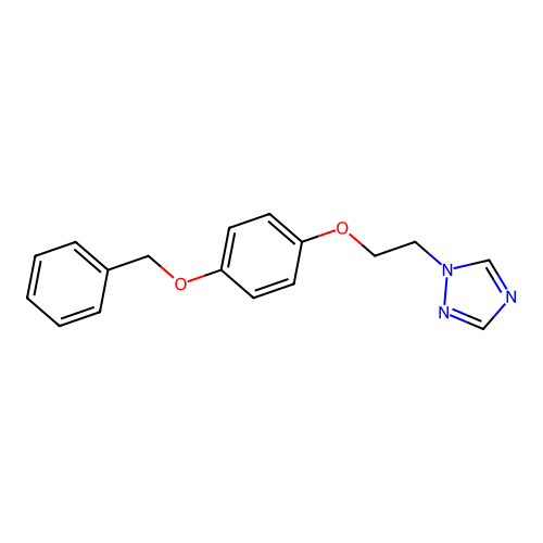 1-[2-(4-Phenylmethoxyphenoxy)ethyl]-1,2,4-triazole structure