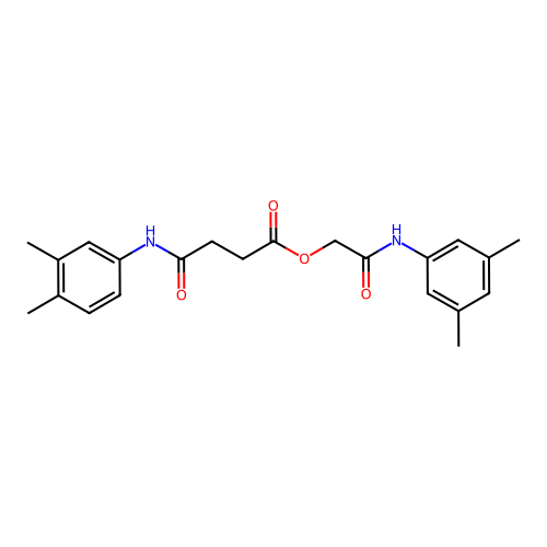 2-(3,5-Dimethylanilino)-2-oxoethyl 4-(3,4-dimethylanilino)-4-oxobutanoate structure
