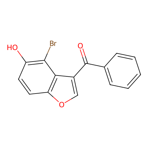 Methanone, (4-bromo-5-hydroxy-3-benzofuranyl)phenyl- structure