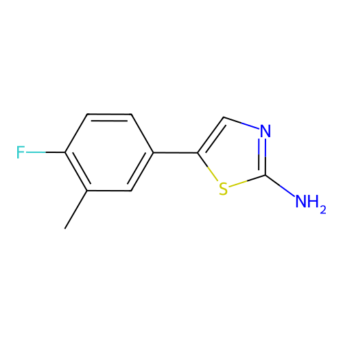 5-(4-Fluoro-3-methylphenyl)thiazol-2-amine structure