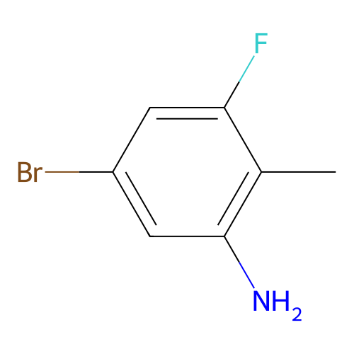 5-Bromo-3-fluoro-2-methylaniline structure