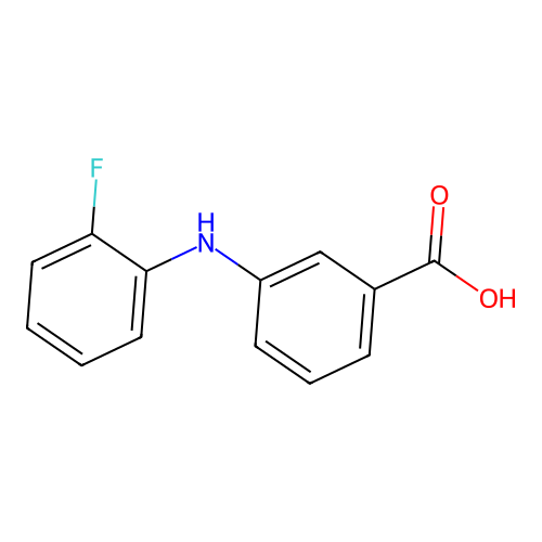 3-(2-Fluoroanilino)benzoic acid structure