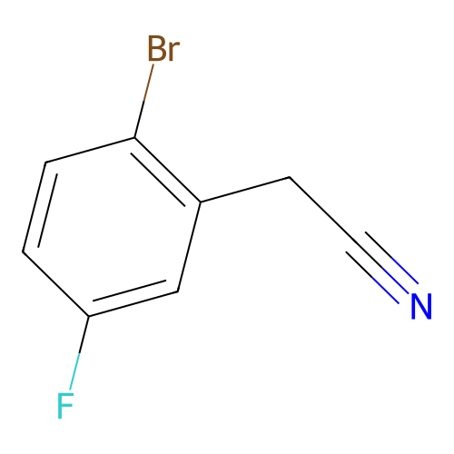 2-(2-Bromo-5-fluorophenyl)acetonitrile structure