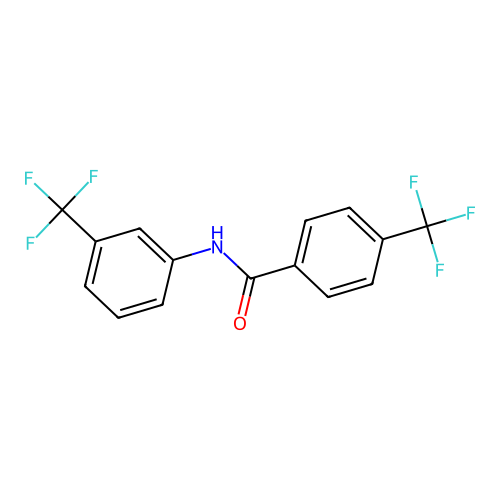 N-[3-(Trifluoromethyl)phenyl]-4-(trifluoromethyl)benzamide structure