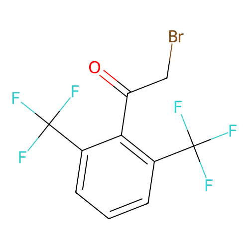 2,6-Bis(trifluoromethyl)phenacyl bromide structure