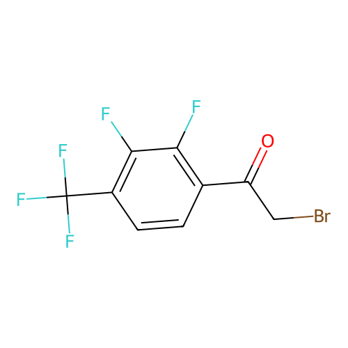 2,3-Difluoro-4-(trifluoromethyl)phenacyl bromide structure