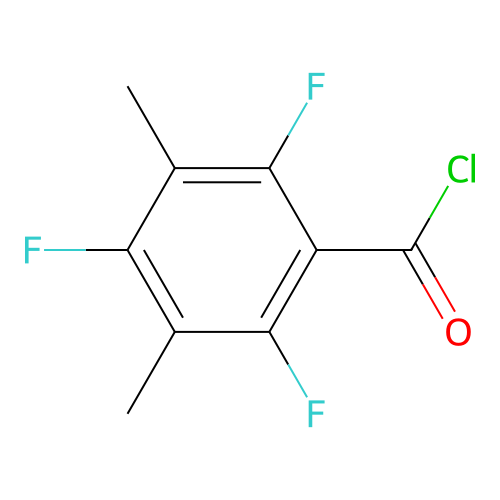 3,5-Dimethyl-2,4,6-trifluorobenzoyl chloride structure
