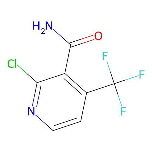 2-Chloro-4-(trifluoromethyl)pyridine-3-carboxamide structure