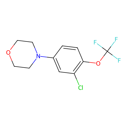 4-[3-Chloro-4-(trifluoromethoxy)phenyl]morpholine structure