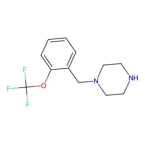 1-[2-(Trifluoromethoxy)benzyl]piperazine structure