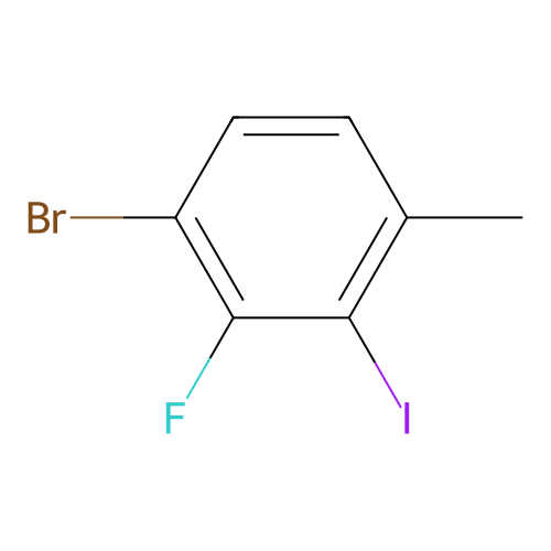 1-Bromo-2-fluoro-3-iodo-4-methylbenzene structure