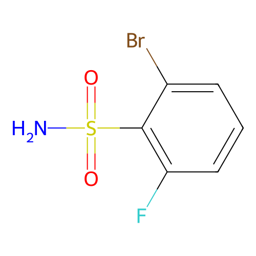 2-Bromo-6-fluorobenzenesulfonamide structure