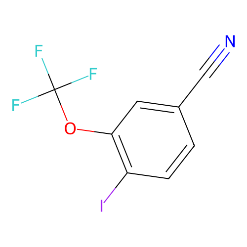 4-Iodo-3-(trifluoromethoxy)benzonitrile structure