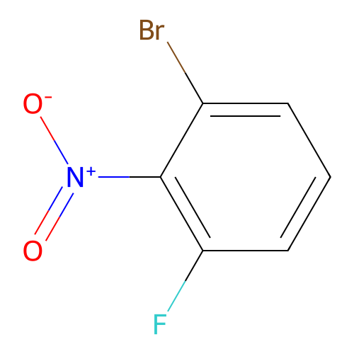 1-Bromo-3-fluoro-2-nitrobenzene structure