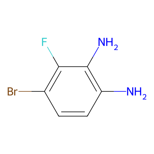 4-Bromo-3-fluorobenzene-1,2-diamine structure