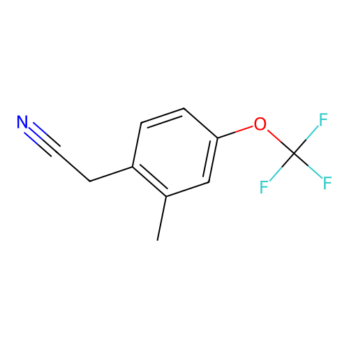 2-Methyl-4-(trifluoromethoxy)benzeneacetonitrile structure