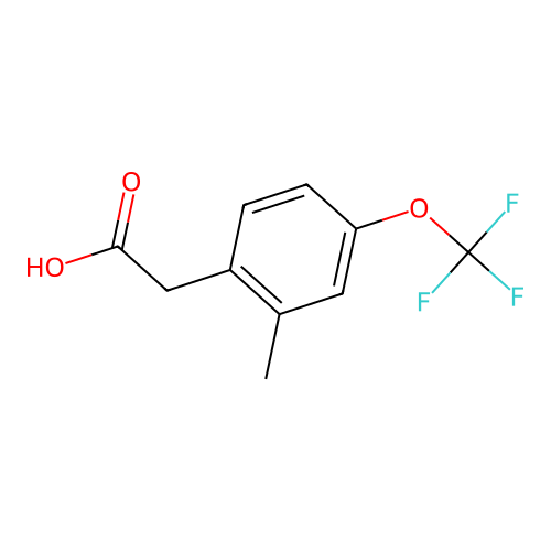 2-Methyl-4-(trifluoromethoxy)phenylacetic acid structure