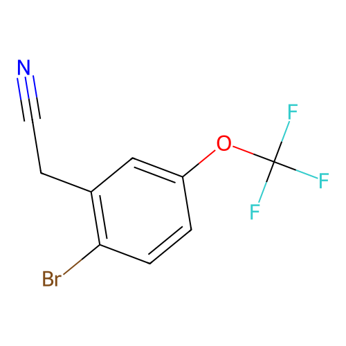2-Bromo-5-(trifluoromethoxy)phenylacetonitrile structure
